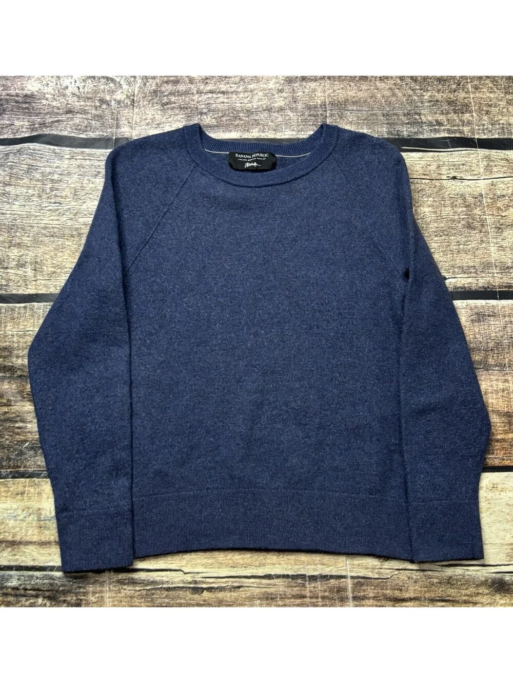 Banana Republic Sweater Womens Small Italian Merino Wool Baruffa Crew Neck